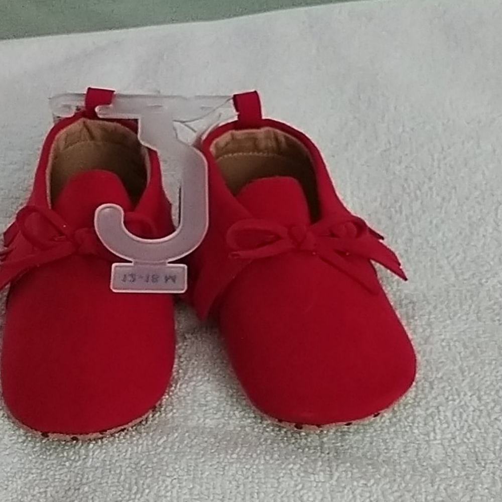 Red baby shoe